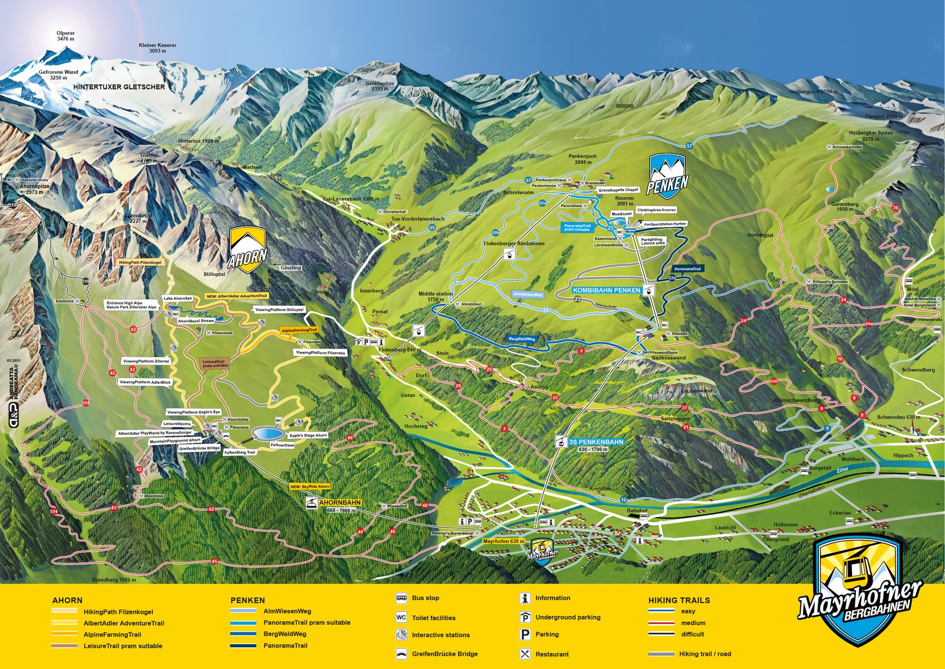 Mayrhofen-map