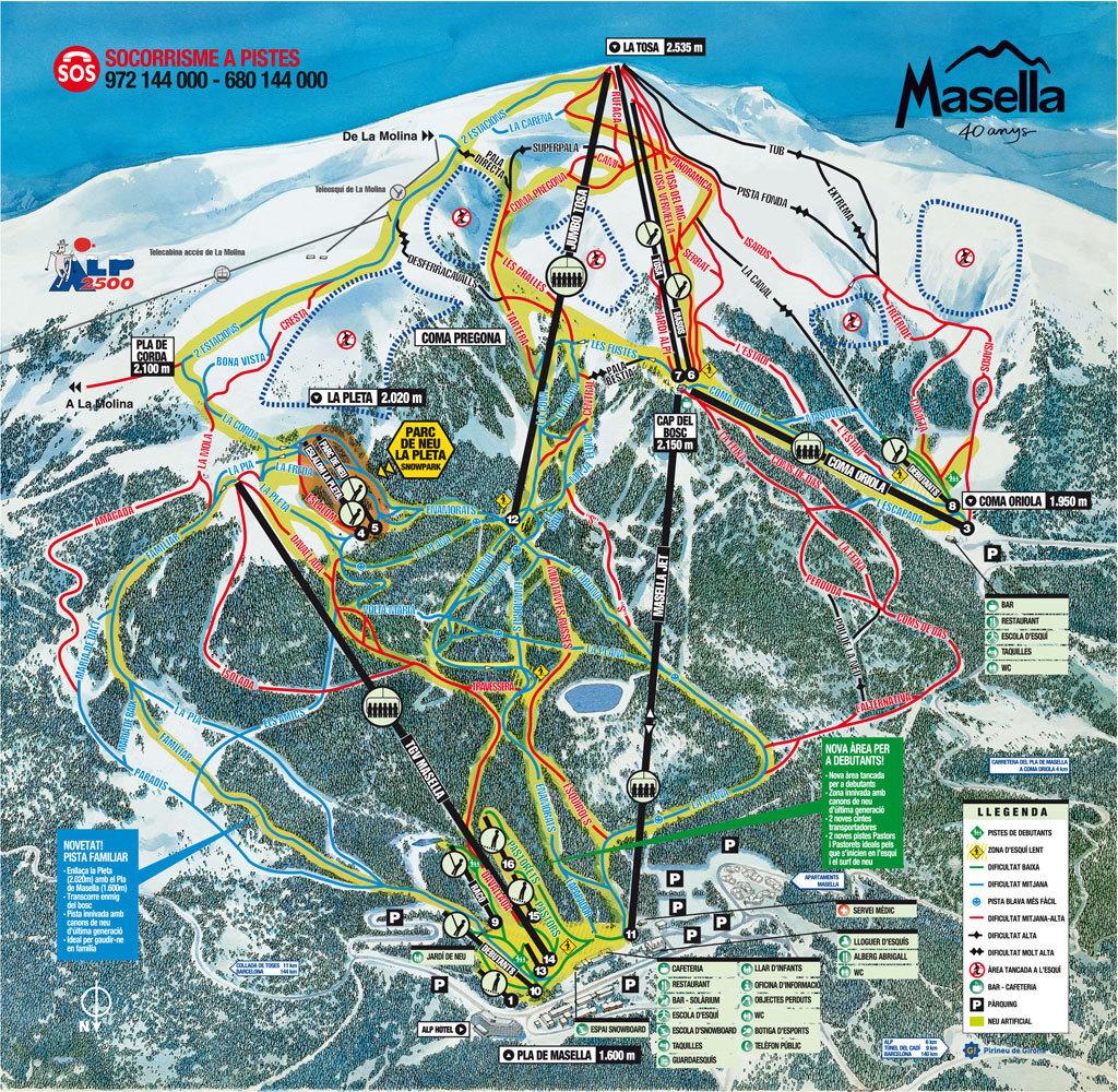 Masella ski map